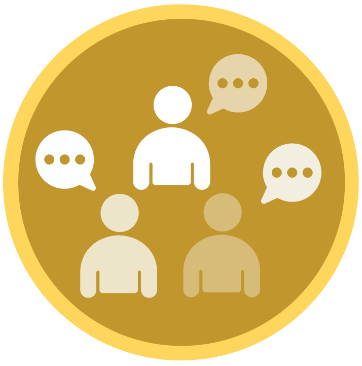 incon with 3 people with talk bubbles