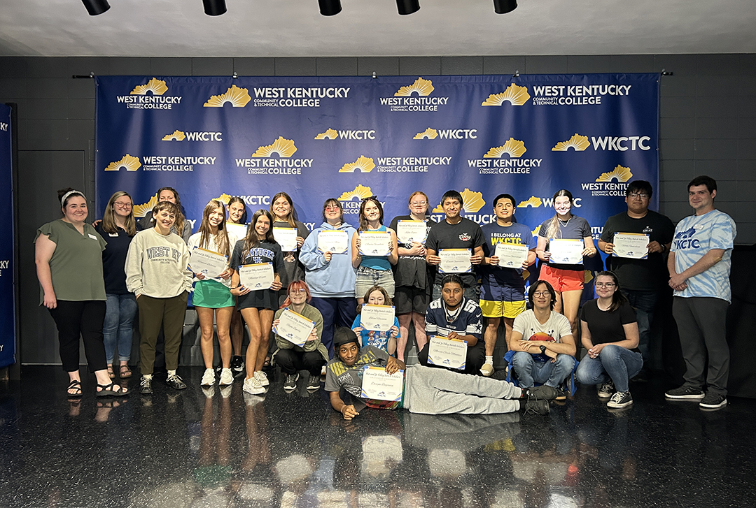 Students with certificates